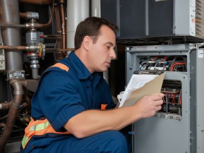 Before and after comparison of cleaned furnace components